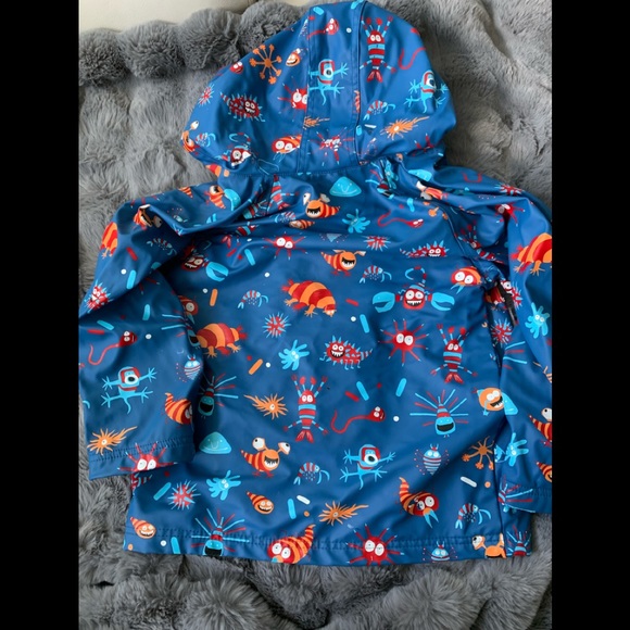 Hatley terry lined rain jacket size 8 - Picture 6 of 7